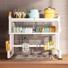 JoybosÂ® Dish Rack Over The Sink with Cutlery Drainer