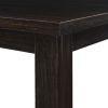 TOPMAX Rustic Wooden Counter Height Dining Table for Small Places; Espresso