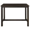 TOPMAX Rustic Wooden Counter Height Dining Table for Small Places; Espresso