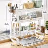 JoybosÂ® Dish Rack Over The Sink with Cutlery Drainer