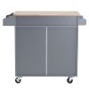 99.5*40*85.5cm Two Doors One Drawer MDF Rubber Wood Gray Spray Paint Dining Car