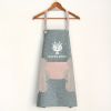 1pc Cute Cartoon Apron; Waterproof And Oil-proof Apron; Hand Wipeable Sleeveless Kitchen Cooking Apron; Cooking And Baking Supplies; Kitchen Tools