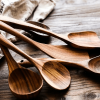 4pcs/7pcs Teak Natural Wooden Cutlery Spoon Cooking Spatula Spoon Kitchen Tool Sett